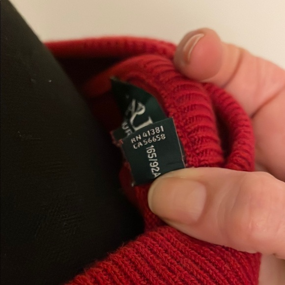 Ralph Lauren Red Cowl Neck Sweater - Picture 6 of 8